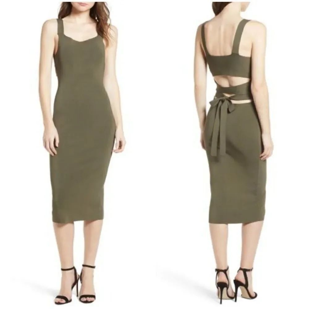 Trouvé Strappy Back Midi Dress sz Med
